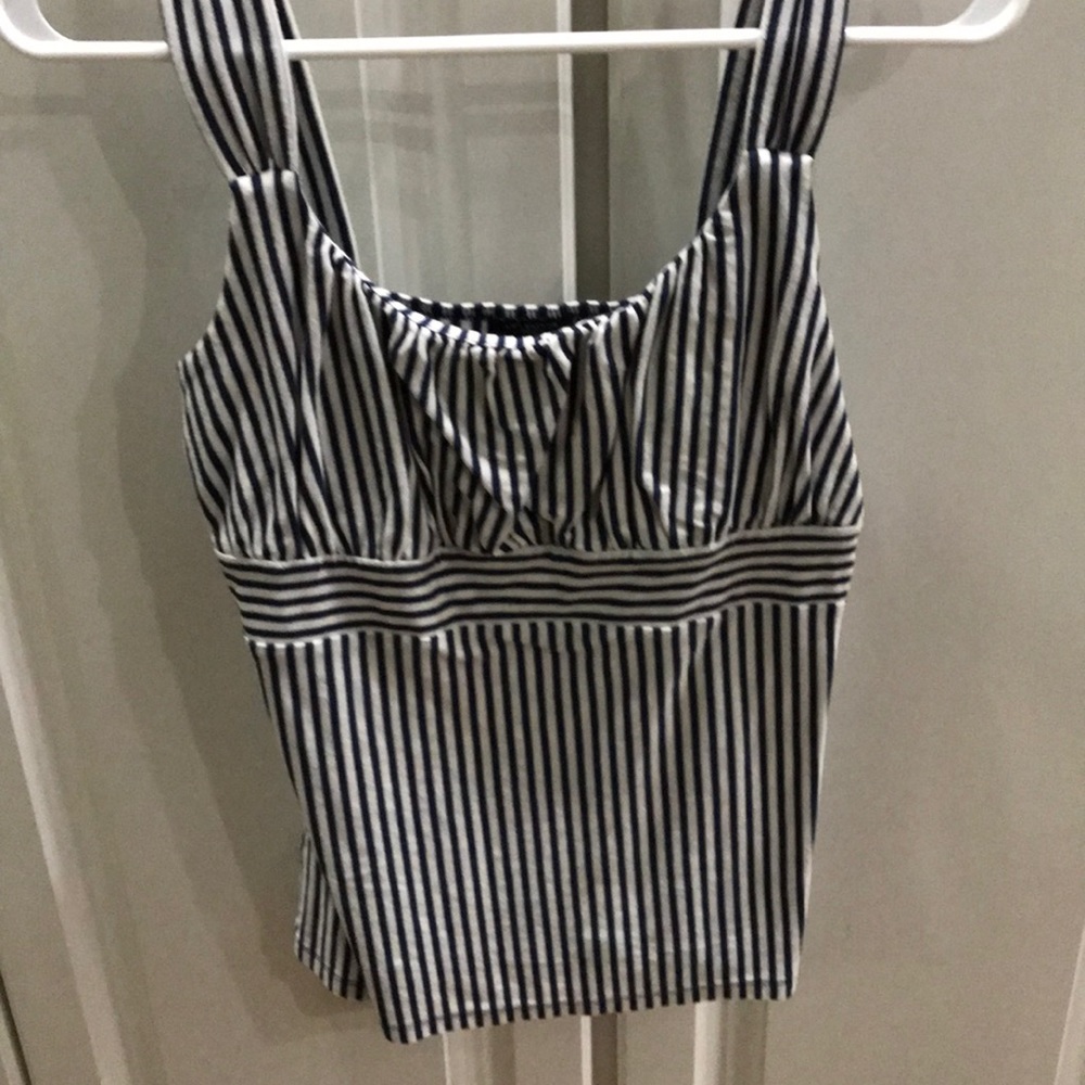 Navy and White Ann Taylor top